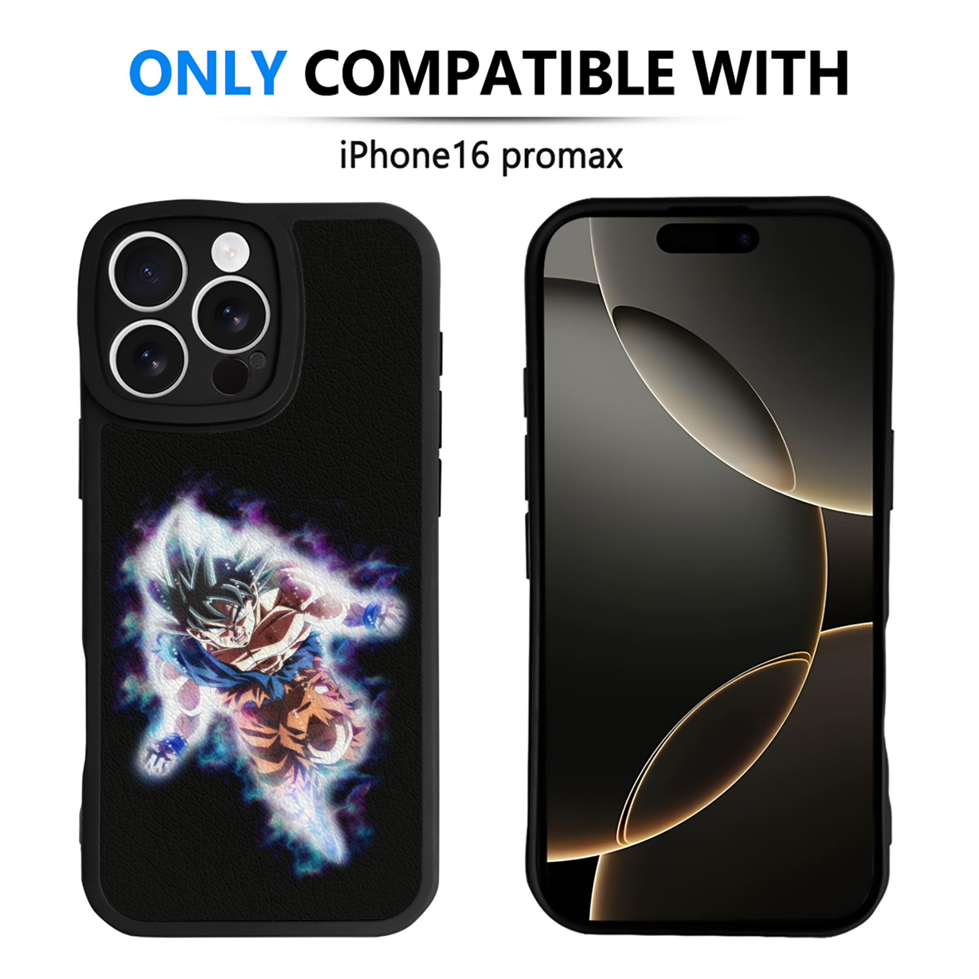 （画像用） ドラゴンボール 孫悟空（そん ごくう）Son Goku カカロット DRAGON BALL Kakarotto 【iPhone 16シリーズ対応】シリコンスマホケース（レザー調） 材質：シリコン